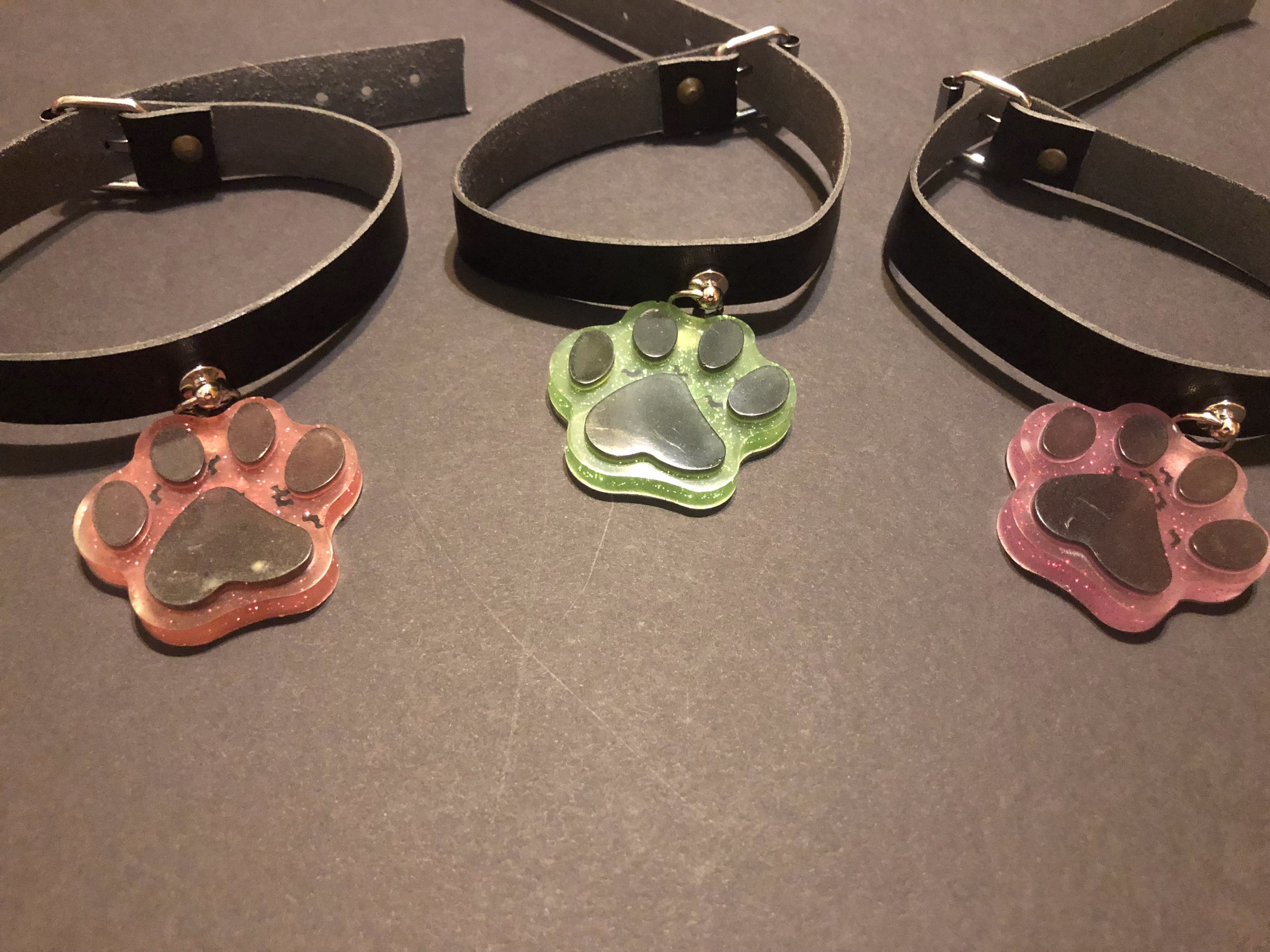 Cat Bat Paw Collars | Glows in The Dark Choose A Color