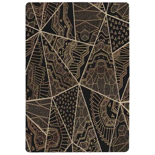 Jacob Triangles Shaggy Brown/Black Rug
