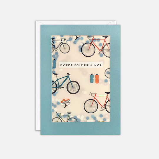 Cycling Father's Day Card With Paper Confetti - Shakies By James Ellis