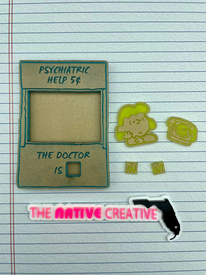 The Doctor Is in Palette Silicone Mold With Shaker Bits For Resin Crafting Made To Order