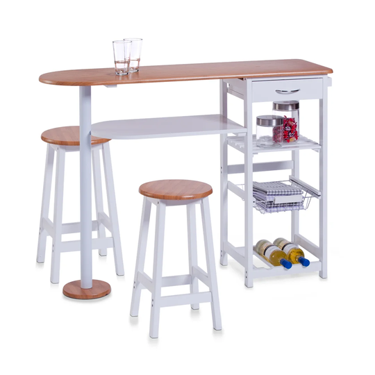 Monaghan Bar Set with Wine Storage