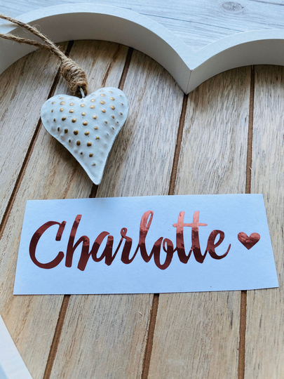 Personalised Name Decal, Back To School Label, Cold Cup Water Bottle Sticker, Lunch Box Balloon Wedding Decal