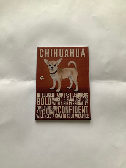 Chihuahua - Quality Metal Fridge Magnet
