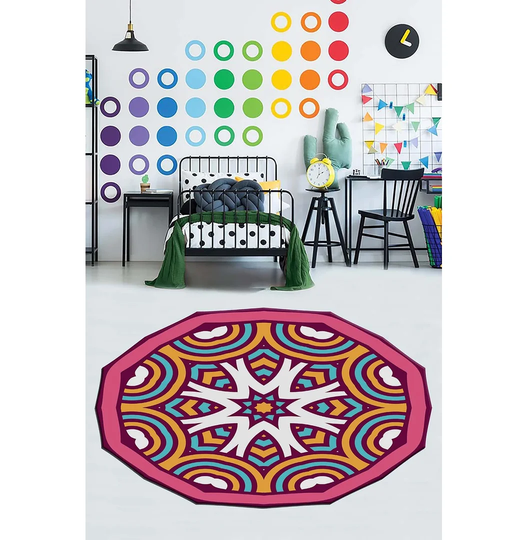 Switzer Power Loom Pink/Orange Rug