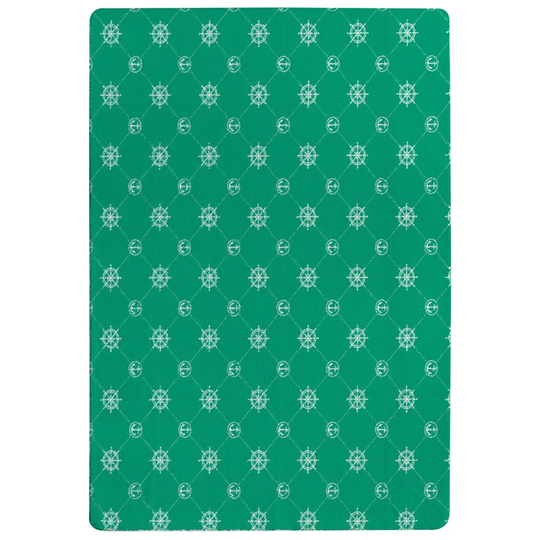 Raines Nautical Elements Shaggy Green Rug