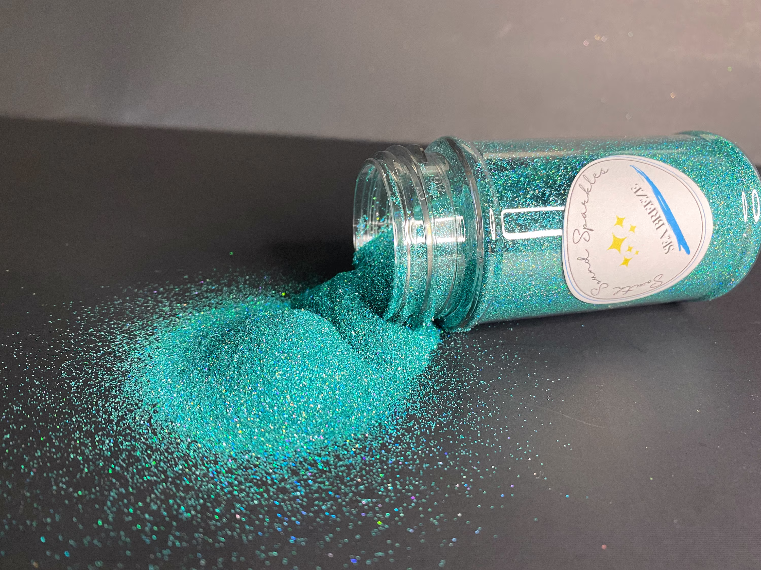 Sea Breeze Ultra Fine Glitter, Light Blue Glitter Holographic, Sea Metallic Polyester Glitter. Holographic