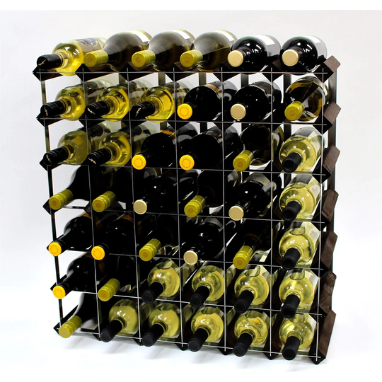 Vickers 42 Bottle Floor Wine Bottle Rack in Dark Oak