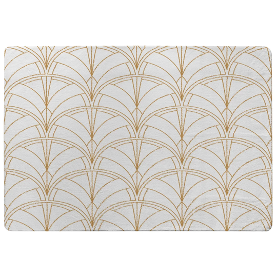 Fairmount Vintage Minimalistic Designer Shaggy Gold/Grey Rug