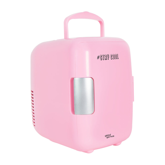 Global Gizmos 33249 4L Pink Mini Fridge / Versatile Chiller and Warmer