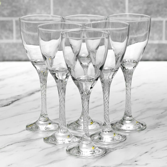 TWIST White Wine Glass X6