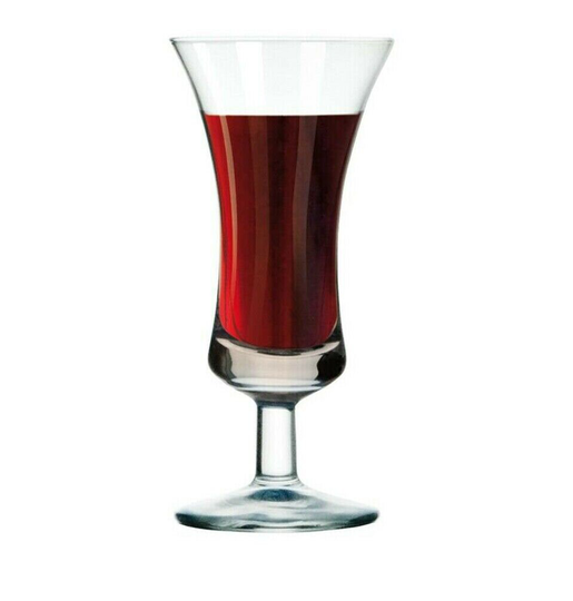 Traditional Sherry Glass 50 Ml Pack Of 6 Short Stemmed Clear Glasses, Boxed