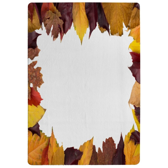 Papineau Autumn Designer Shaggy Orange/Brown/White Rug