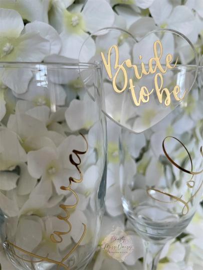 Personalised Wine/Cocktail/Champagne Glass Name Place Charms, Wedding Setting, Wine Charm, Drink Place, Hen Party Decor