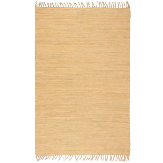 Carstens Hand Knotted Cotton Beige Indoor/Outdoor Rug