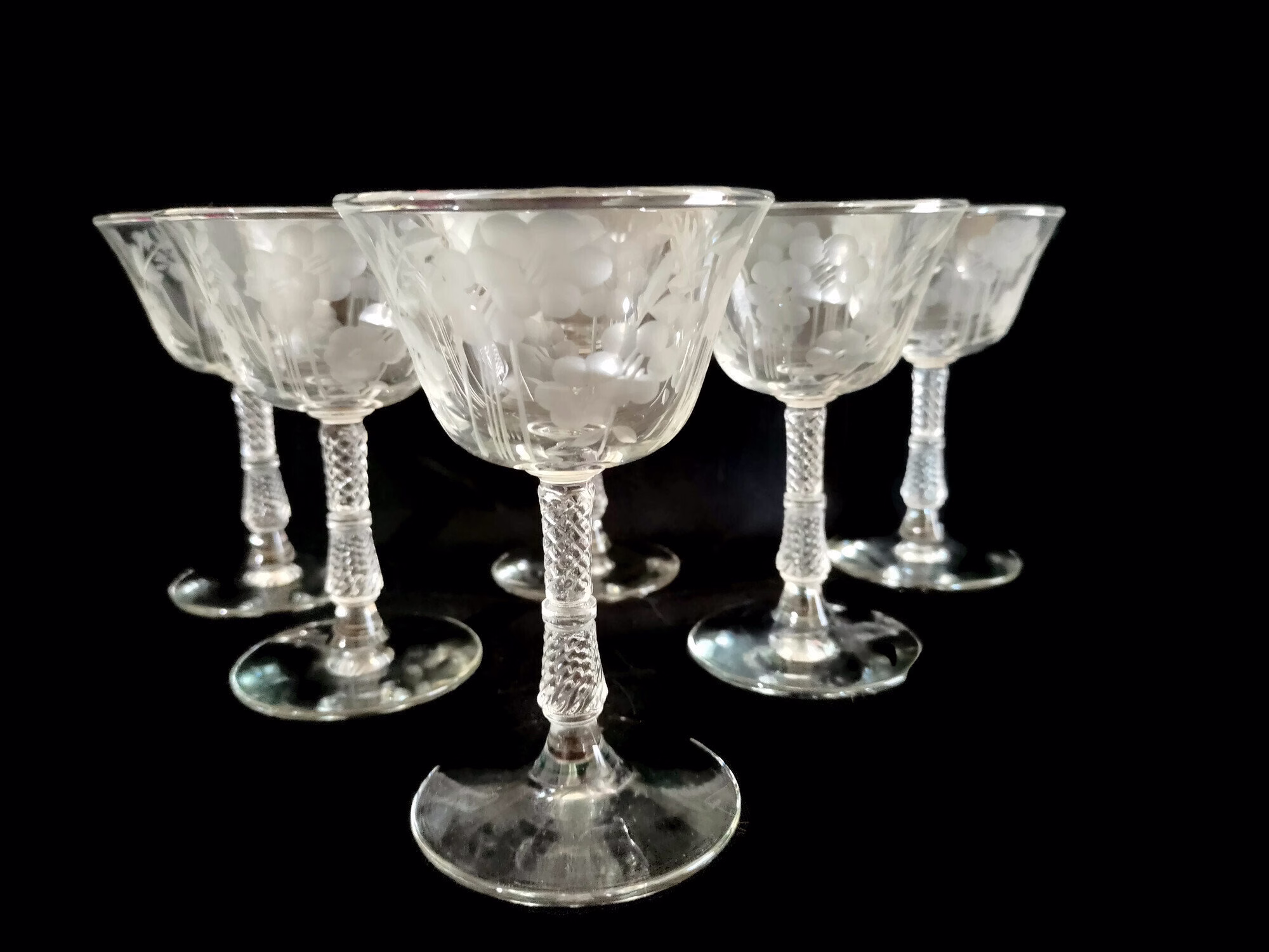 Grecian Port/Cordial Glass By Rock Sharpe Set Of 6 Prestine