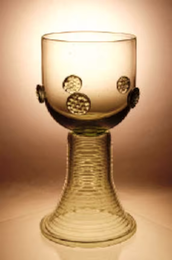 Medieval Wine Glass Goblet Mug Roemer Straight Cup Replica 200Ml Hand Blown Unique Collectble Special Present Mead