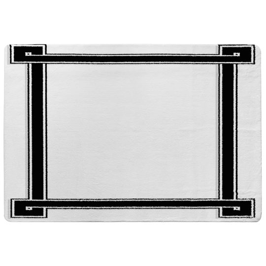 Nicklas Shaggy White Area Rug