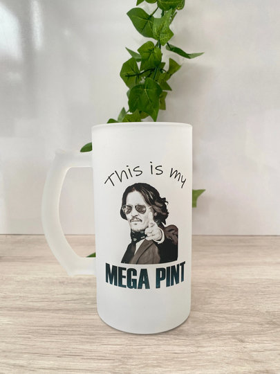 Mega Pint, Jonny Depp Mega Pint Of Wine, Beer Stein