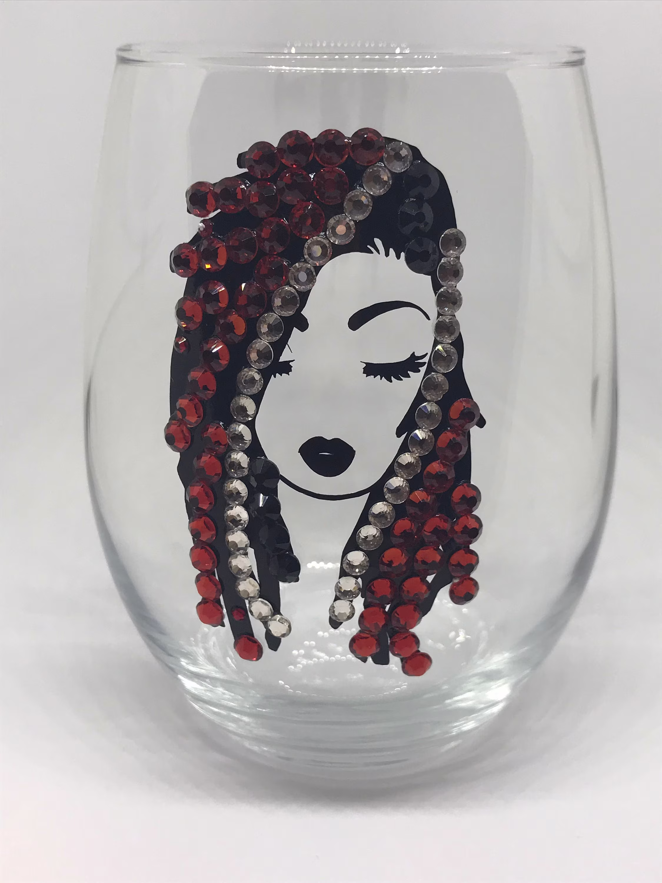 Bling 21Oz Wine Glass-Ms. Trinidad & Tobago