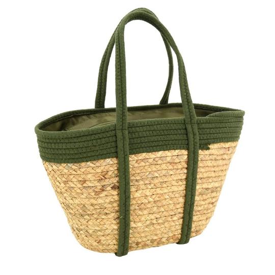 Natural And Tinted Palm Bag