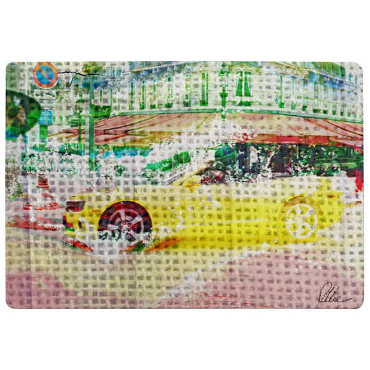 Dickens Champs Elysees Camero Designer Shaggy Yellow/Green/Pink Rug
