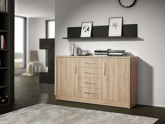 Ledbury 140 Cm Wide 4 Drawer Sideboard
