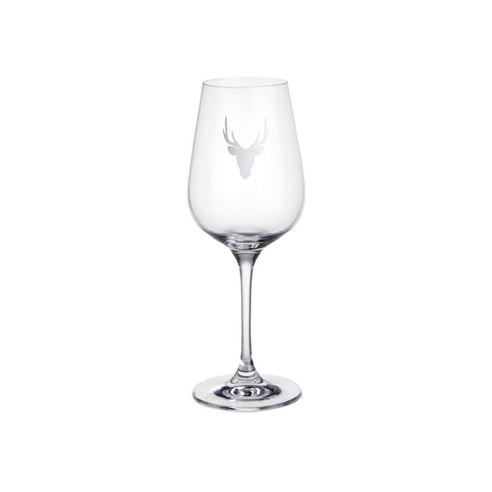 MOUNTAIN LOVE wine glass with deer