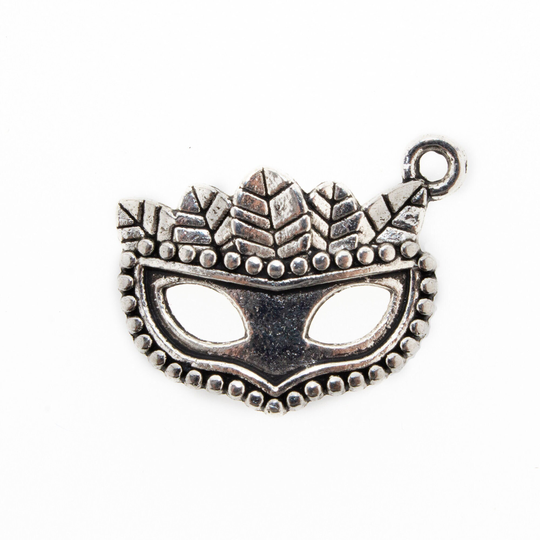 Wholesale Lot Of Diy Carnival/Mardigras Mask With Feather Charms. Choose 25, 50 Or 100 Charms. New Orleans Charm Mask. Fast Shipping