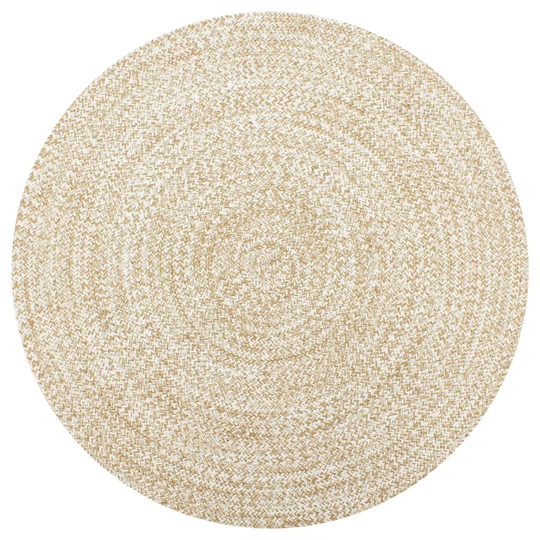 Zelie Hand Braided White/Natural Rug