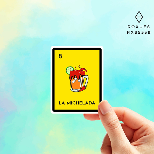 La Michelada Loteria Sticker Mexican Stickers Mexico Tradition Fiesta Sticker For Laptop Macbook