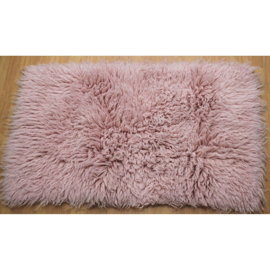 Premium Pink Flokati Rugs | 2000 Gsm