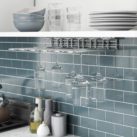 Metro Wall Mounted Wine Glass Rack