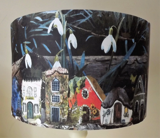 Fairy House Lampshade, Shabby Chic , Shaker Style, Rustic House, Free Gift