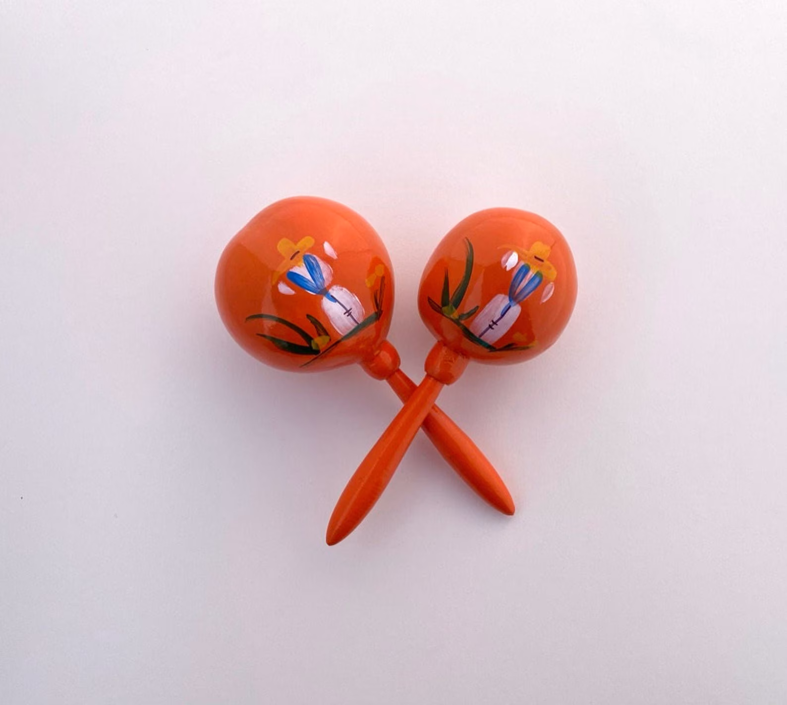 Each Maraca Orange Traditional Maracas Birthday Party Favor Wedding Guest Gifts Mexican Gift Bag Festive Unique Destination Wedding
