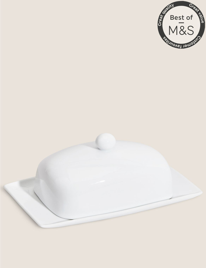 Maxim Butter Dish white