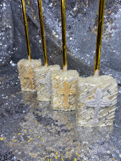 Communion, Baptism, Confirmation Chocolate Covered Rice Krispy Treats
