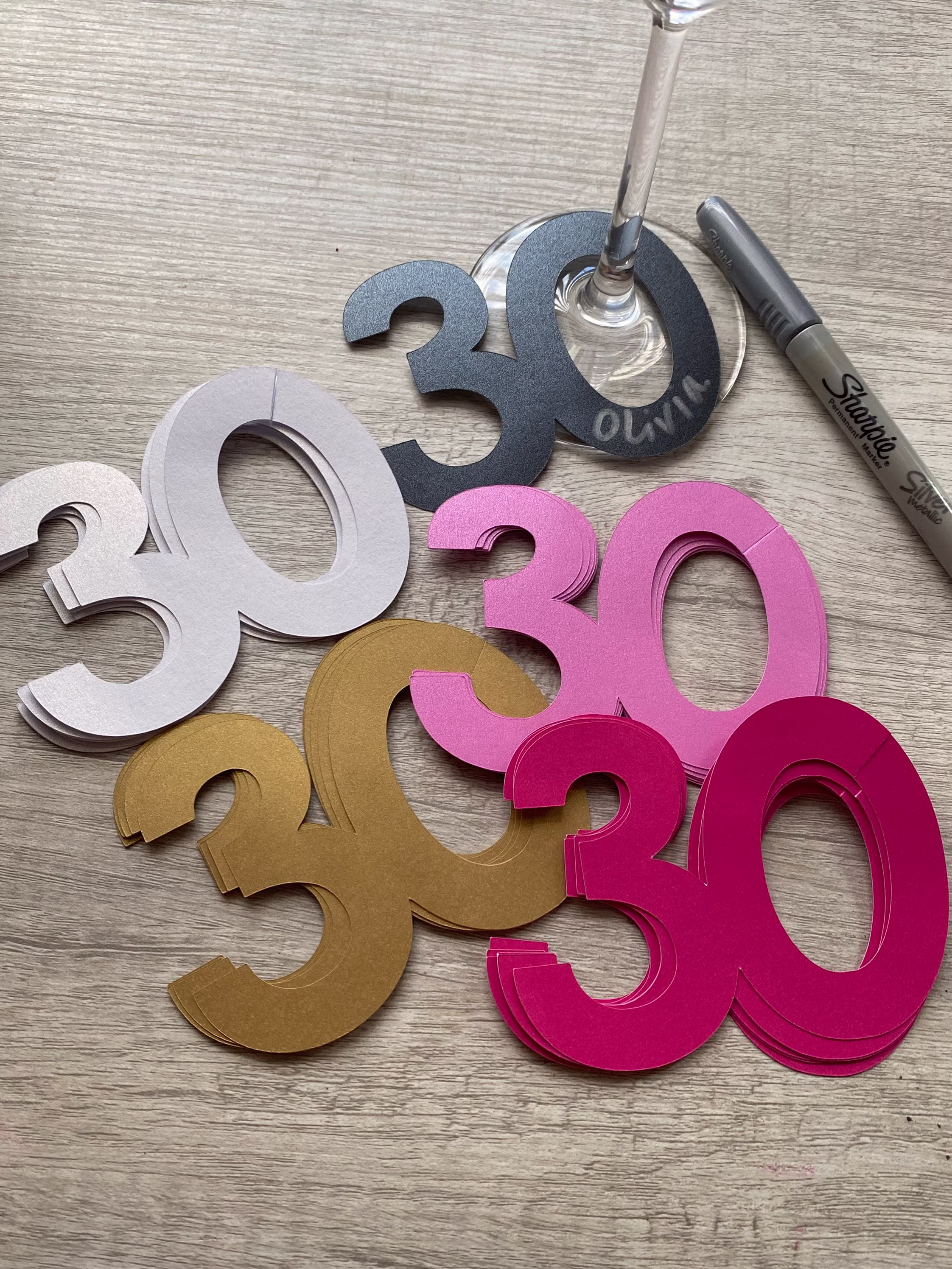 Birthday Or Anniversary Wine Drink Tags | Pack Of 20 30Th, 40Th, 50Th, 60Th, 70Th, 80Th, 90Th, 100Th