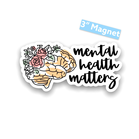 Mental Health Magnet | Self Care Pack Fridge Magnet Matters Locker Mindfulness Gift