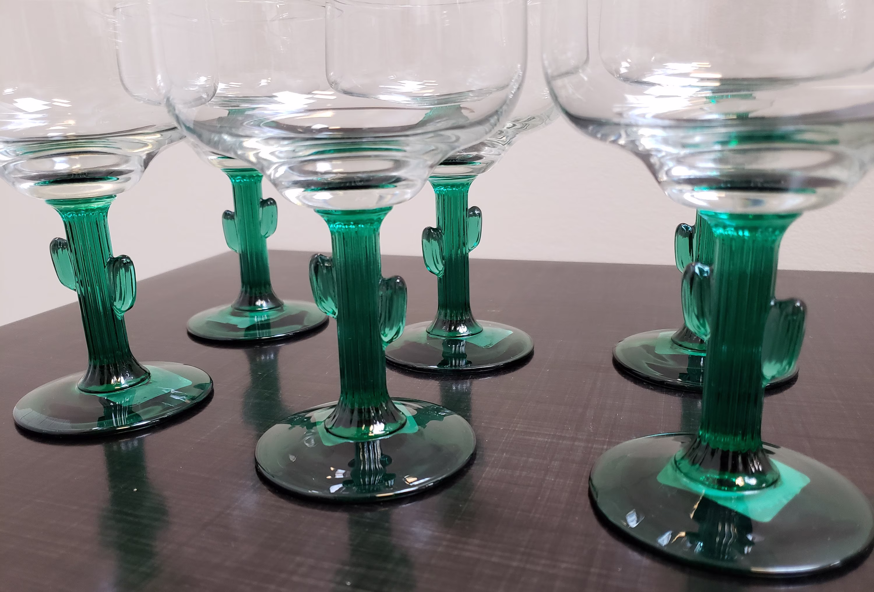 Libbey Saguaro Motif Barware Glasses/Margarita Set Of 6 Decor Drinking Gifts Vintagesouthwest