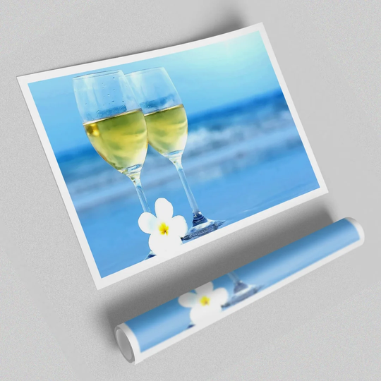 White Wine Glasses - Photograph Print
