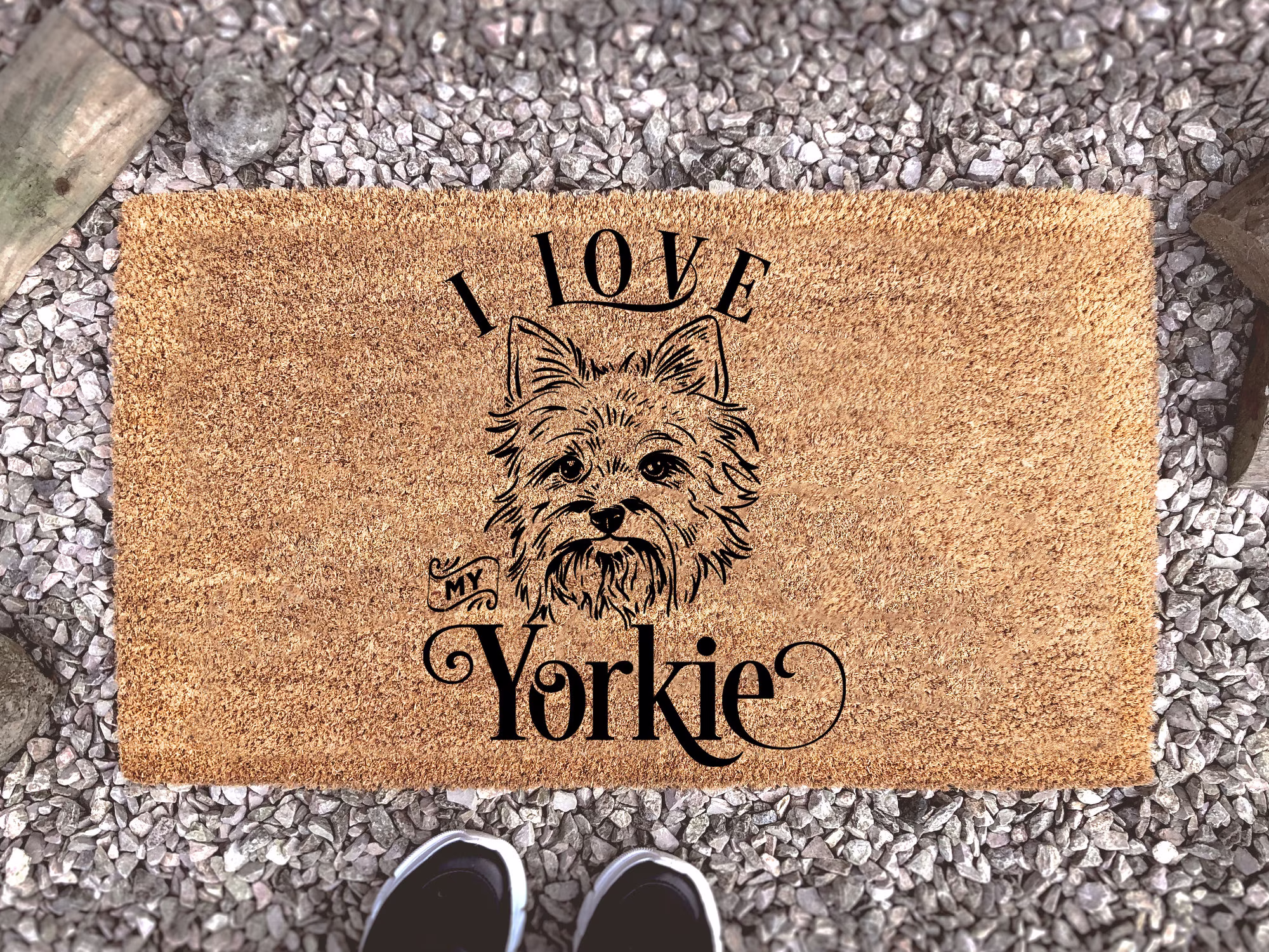 Yorkie Doormat - Dog Lover Gift Decor Pet Gifts