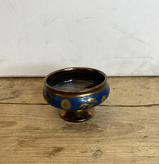 Vintage Small Glazed Decorative Goblet. in Good Condition