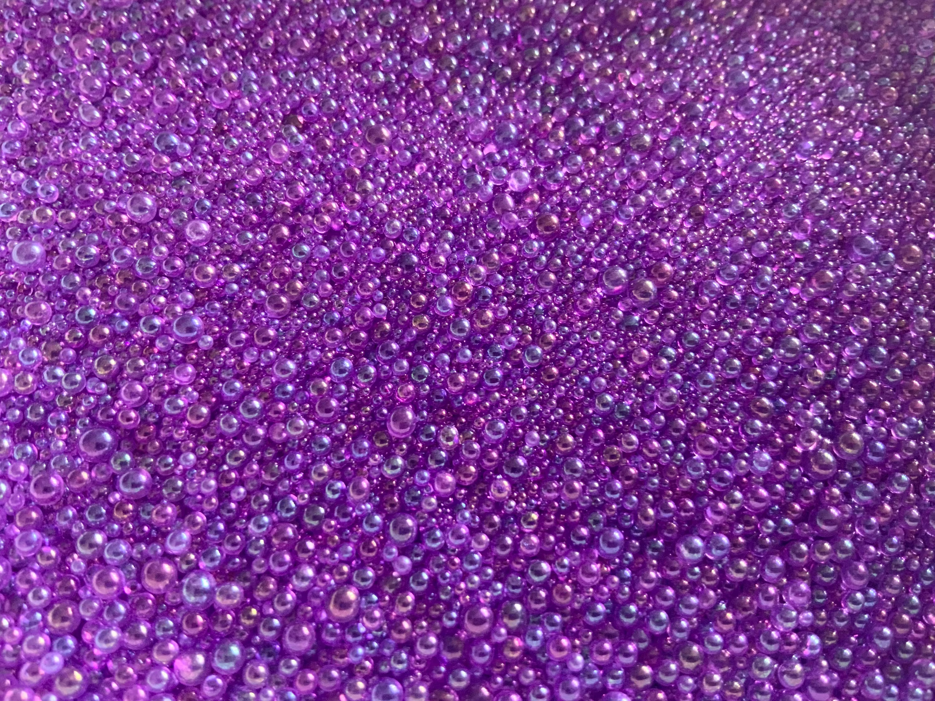 Purple Glass Bubbles , Tiny Glass Shaker Filler Slime Glitter Supplies , Resin Art