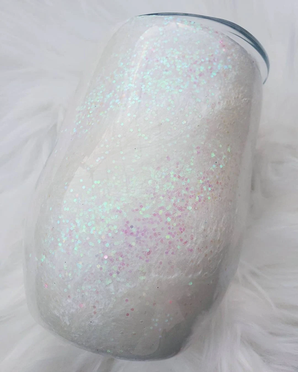 Glittered Opal Milky Way, Give Me Wine & Tell I'm Pretty, Epoxy, Tumbler, Gifts For Mothers Day, Lover, Mom Cup