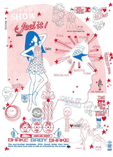 Shake Baby Shake by Pal Design Graphic Art Wrapped on Canvas