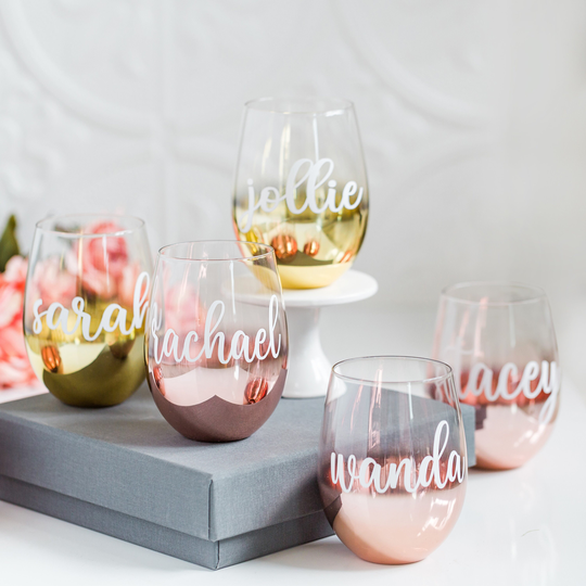Bridesmaid Gift Wine Glass
