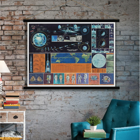 Mission Apollo - Graphic Art Print on Fabric