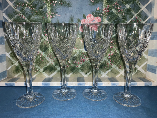 Galway Renmore Goblets, Set Of 4 Wine Glasses From Galway, Ireland