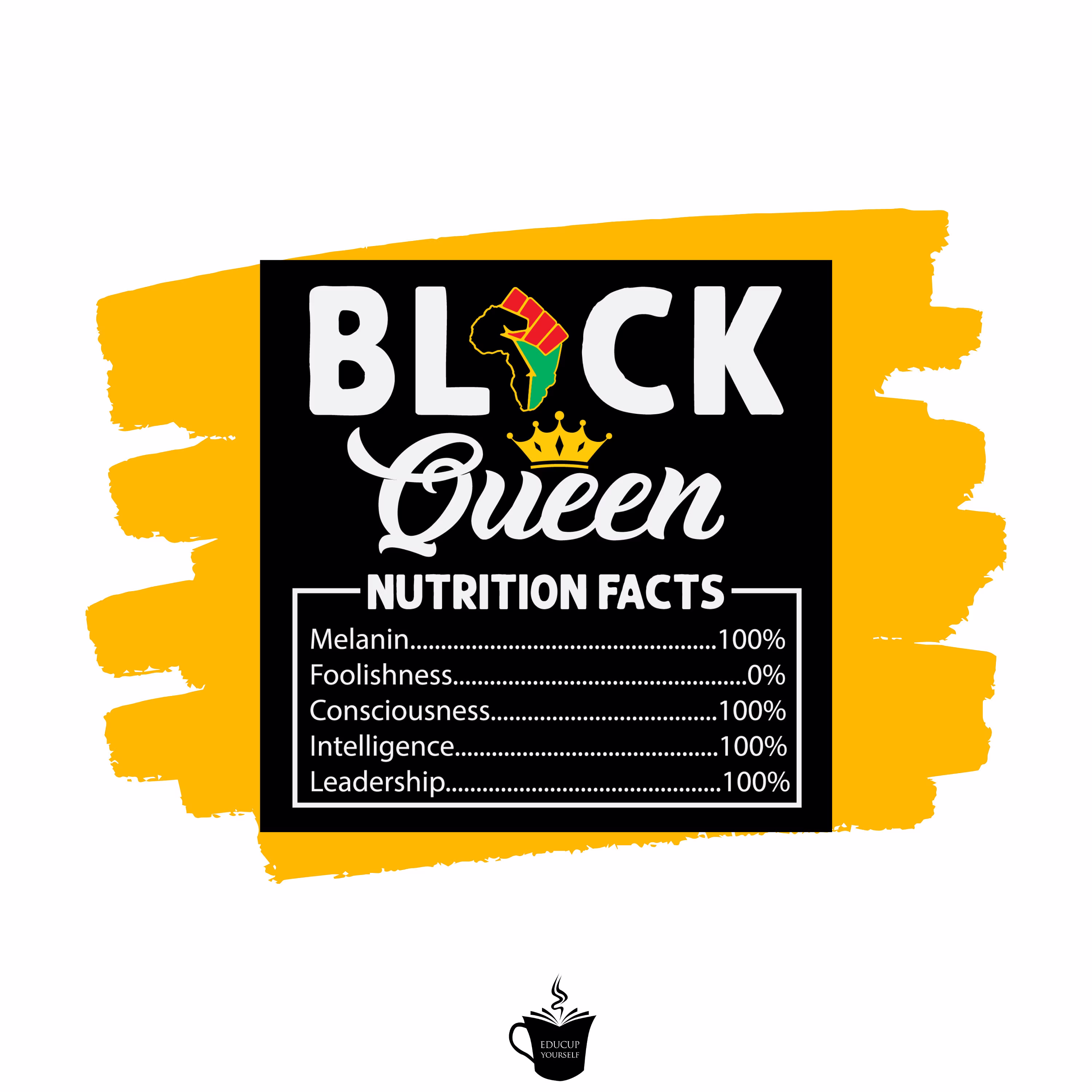 Fridge Magnet | Black Queen Nutritional Fact