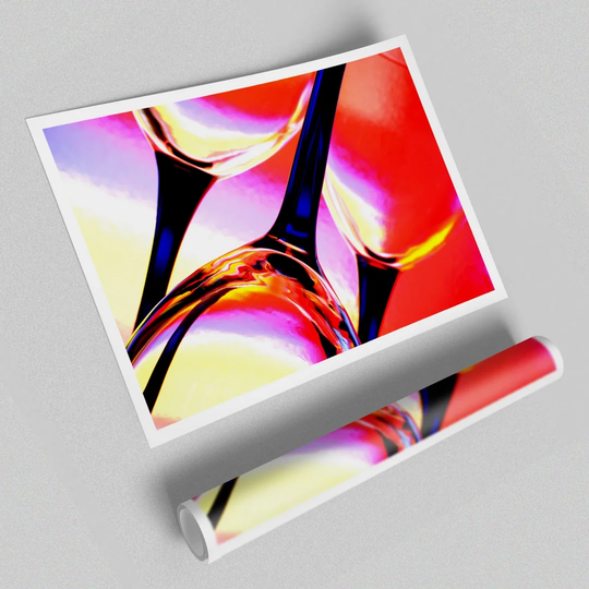 Wine Glass Trio - Photograph Print on Paper